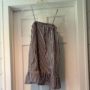 ATM Anthony Thomas Melillo Striped Dress in Black and White